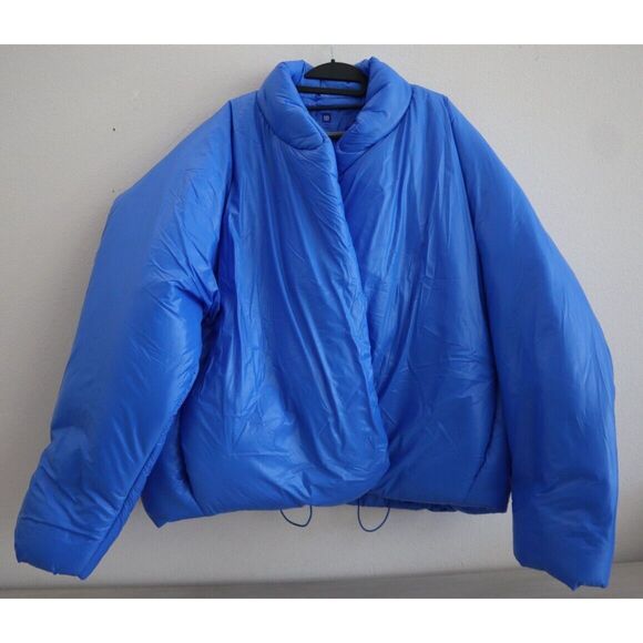 Yeezy x Gap 792033-00 Men's Sz Large Blue Oversized Round Puffer Jacket - Picture 1 of 11